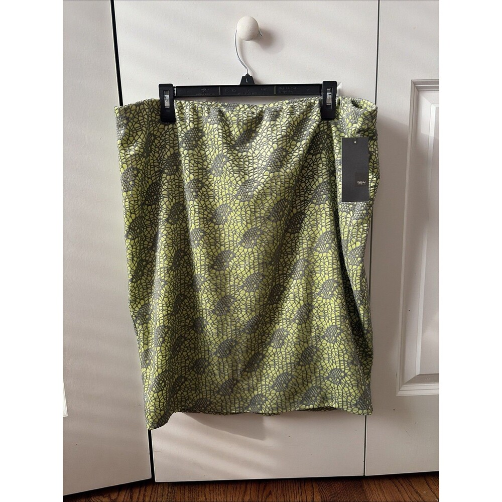 Target Mossimo Skirt Straight Pencil Lace Gray & Green Size XXL New With Tags